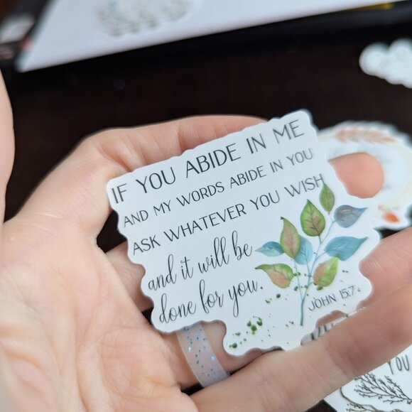 Other john 157 bible verse scripture christian sticker poshmark